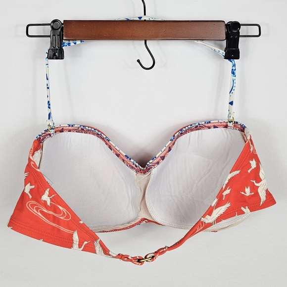 By The Beach Zen Garden Red bikini Set Size L - Picture 4 of 8